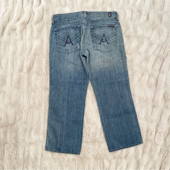 🪩7 For All Mankind VINTAGE Y2K Crop A Pocket Jeans - Picture 11 of 12